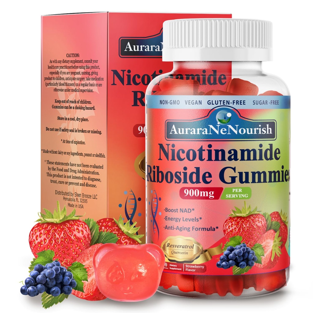 NAD תוספת חניכיים סוכר חינם, NAD Nicotinamide Riboside Resveratrol 900 מ"ג w. Quercetin, Collagen Biotin & ויטמין, עתיר גבוה NAD Resveratrol תוספי עבור אנטי Aging, אנרגיה, Focus, Focus, Focus, Focus, Focus, Focus