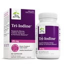 טרי-Iodine - תוספת תזונתית לתמיכה בבריאות השד והפרו-מדינתית - סיוע פונקציונלי בריא Thyroid - 25 מ"ג, 60 קפסולות