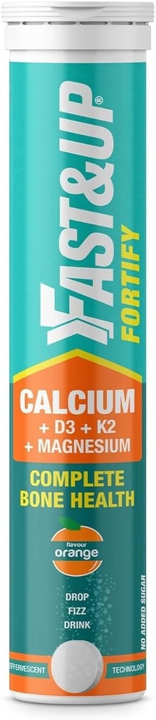 Calcium עם ויטמין D3 חיוני לתמיכה מלאה בבריאות - ויטמין D3, Calcium & Magnesium שילוב של Better Absorption (20 טבליות, Orange Flavour)