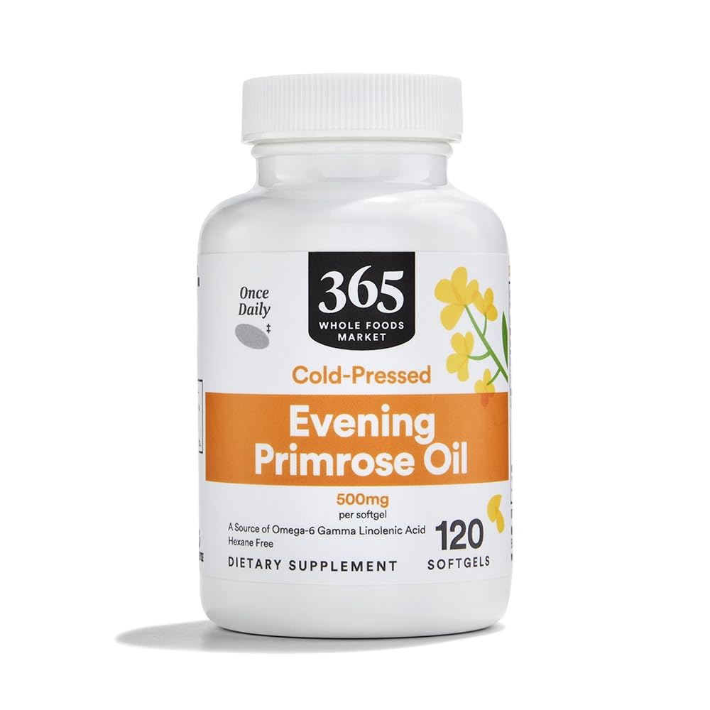 365 על ידי Whole Foods Market, Evening Primrose Oil 500 מ"ג, 120 Count