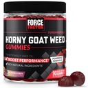 Force Factor Horyt Weed Gummies for Men, Natural Male Drive & Vitality Supplement with Ingredients for Superior Absorption, Passion Brad Flavor, Black, 90 Count