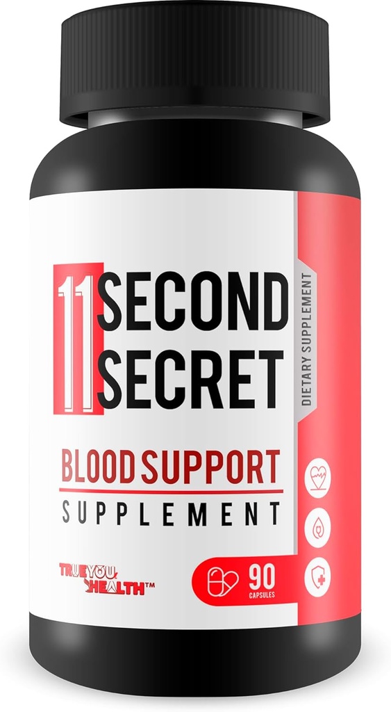 11 Second Secret Blood Support Supplement - Our Best Sugar Health Blood Formula - Advanced Blood Health Formula - Turmeric Berberine Cinnamonco Support