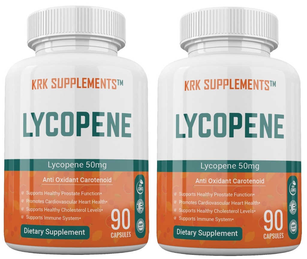 2 בקבוקי Lycopene 50 מ"ג 180 קפסולות