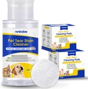 Tear Stain ניקויer for Dogs and Cats,Gently Remove Tear Stain,Eye Debris, Mucus Secretions with 200Pcs Eye Dry Wipes, Eye ניקויer יבש פאות, לא בקלות מוערך