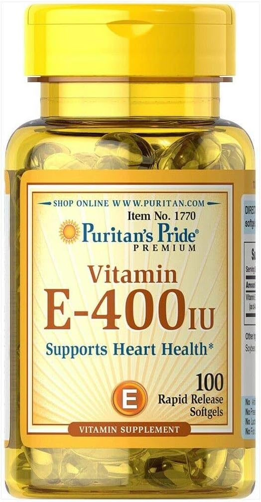 ויטמין הגאווה של Puritan E 400 IU Softgels, 100 Count