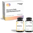שיער, Skin, & Nails Bundle: Berberine תוסף 1500 מ"ג | Saw Palmetto for Men & Women | Premium Bioavailable Daily Multivitamin for Women with Iron, Folate, Calcium, אומגה 3 DHA & DHA