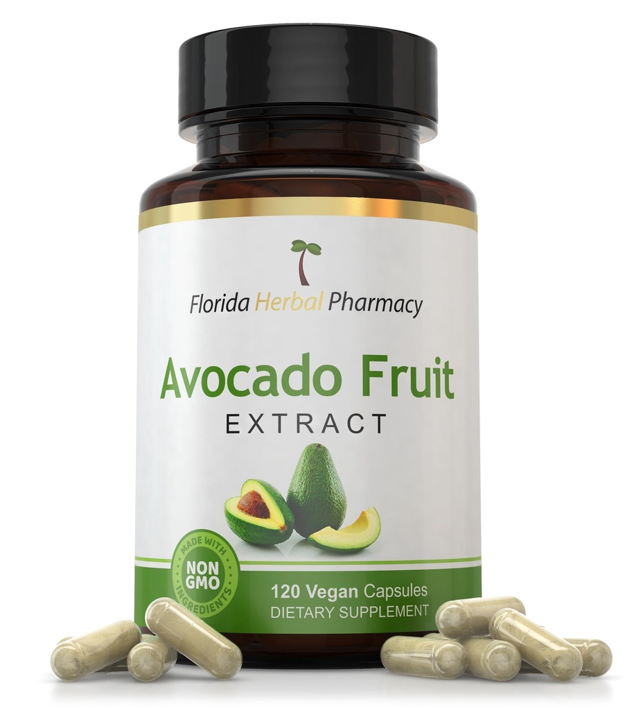 פלורידה Herbal Pharmacy, Avocado פירות לחלץ קפסולות 10:1 (120 קפסולות)