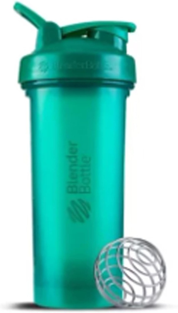 BelerBottle Shaker בקבוק עם גלולות מארגנת ואחסון עבור אבקת חלבון ProStak System, 22-Ounce, Tealalal