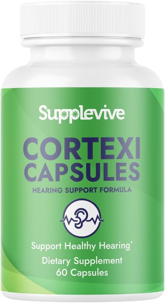 Cortexi שמיעה תומך פורמולה - אוזן טינטון הקלה לרינג אוזניים, Tinnitus תוסף ושומע ויטמינים כדי לעזור להשתיק את רעש, בטוח וכמובן, 60 קפסולות (1)