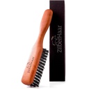 Beard Brush by Zilber Haar - Stiff Boar Bristles for Men's Grooming - Straightens and Promotes growth - Works with Beard Oil and Balm - For Beard Kits - 6 אינץ' ארוך