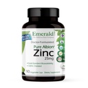 Emerald Labs Zinc 25mg - Immune Support, Digestive Health, Oxidative Stress Support - Made with Zinc Bisglycinate - טבעוני וגלוטן חינם - 90 קפסולות ירקות