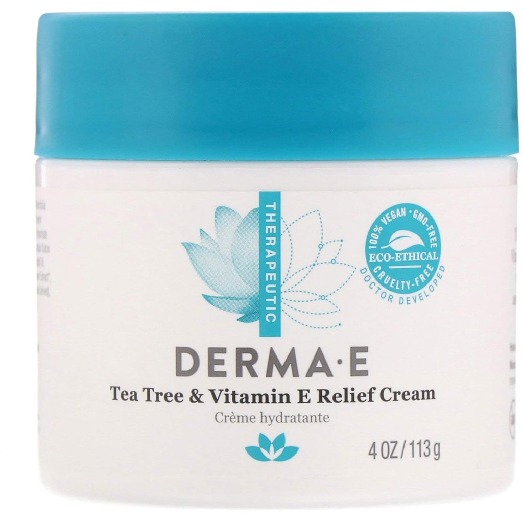 Derma E Tea Tree and Vietnam E Relief Cream, חבילת 2
