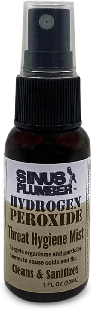 Sinus Plumber Hydrogen Peroxide Soreגרון Sprays, Calms וגנים, קר ופלו פורמולה