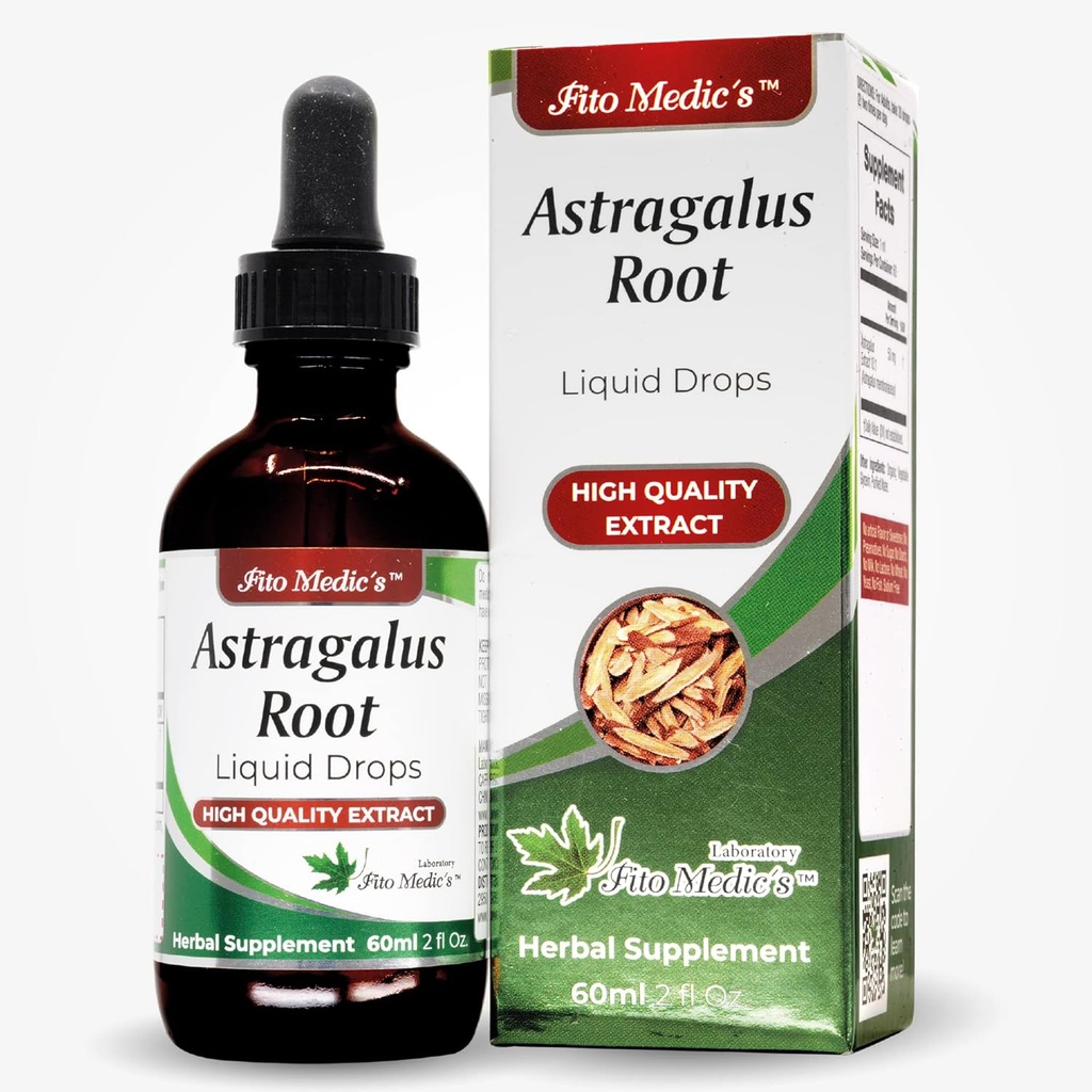 המעבדה של FITO MEDIC - Astragalus Extract-Promotes הכולל בריאות, מ - Astragalus Root - Ultra High Absorption, אלכוהול חינם.