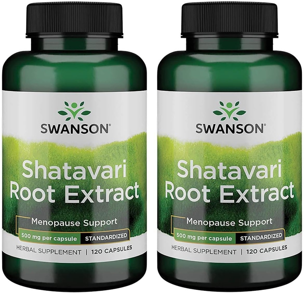 Swanson Shatavari Ayurvedic נקבה Rejuvenator 500 מיליגרם 120 קפסולות (2 Pack)