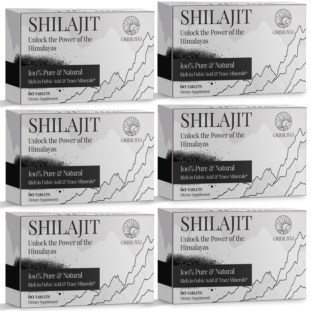 30,000 MG Shilajit טבליות, 100% Shilajit טהור, ההימלאיה אורגני, Shilajit עבור גברים ונשים עשירים ב Fulvic Acid & 85+ Trace מינרלים, Shilajit תוסף עבור אנרגיה & Immune System, 360 Count