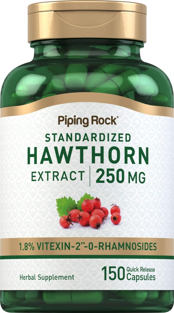 Piping Rock הותורן ברי קפסולות | 250mg | 150 Pills | Herb Extract Supplement