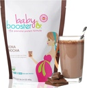 Baby Booster Chocolate Mocha Prenatal ויטמין תוסף וחלבון Shake,Caffeine חינם, All Natural,Vegetarian DHA, חלבונים גבוהים, Methyl Folate, B ויטמינים, גדול עבור מחלת בוקר, 16.4Oz (1.03L) 465G