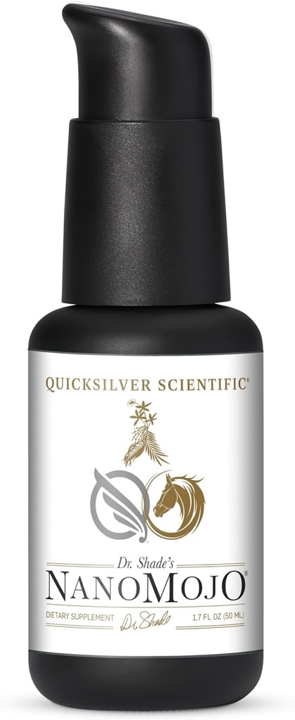 Quicksilver Scientific NanoMojo - Male-Specific Endurance Elixir & Energy Boost Support - 19 Herbs כולל Epimedium for Men, Rhodiola Extract, Herbal גינזנג ו- Fitogenic Herbs (1.7oz / 50 מ"ל)