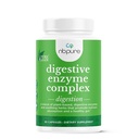 Nbpure Vegan Digestive Enzyme Complex - Daily Bloating, Gas, & Food Digestive Support for Women & Men - 12 Enzymes & 3 Herbs - Lactase, Protease, Lipase, ג'ינג'ר, Cinnamont + More