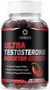 8in1 טסטוסטרון Booster עבור גברים עם טונגקאט עלי, Fenugreek, Ashwagandha ו Magnesium - שיפור Libido & Hormonal Balance, Non GMO Made בארה"ב, Black Cherry, 120 חניכיים לגברים