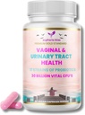 Probiotics for Women pH Balance, Prebiotics & Probiotic, Natural Vaginal Health & Urinary Tract תוספת עם Cranberry, Garlic & More, for Healthy Vaginal Pl & Odor, 60 טבעוני Caps