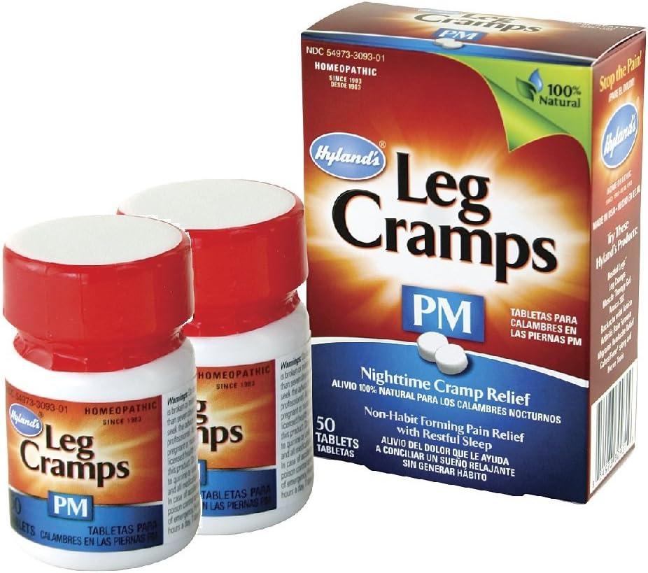 Hyland's Leg Cramps PM Tablet, 50 Count (Pack of 2)