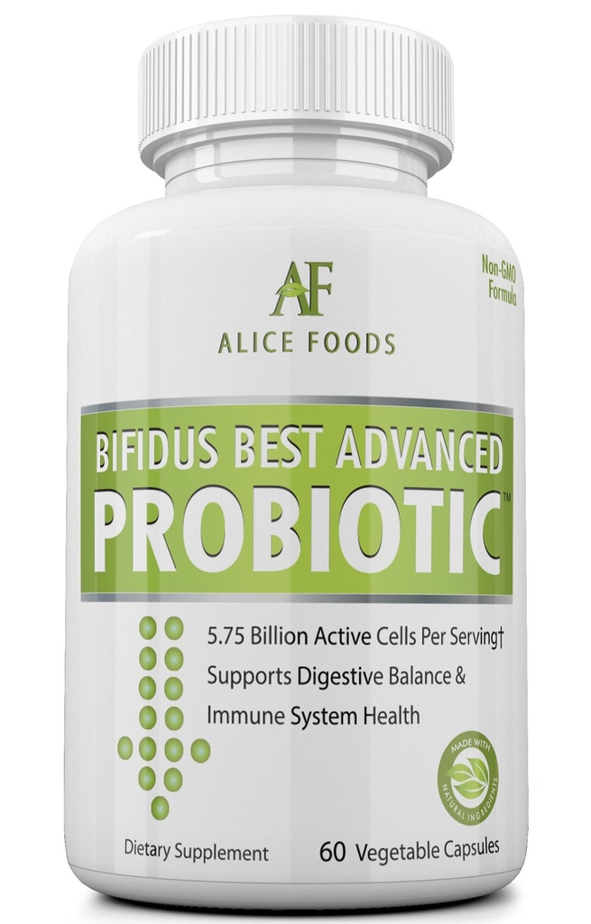 סיוע טבעי מהיר - Bifidus הטוב ביותר Probiotic 60 יום + Kombucha מדריך - Premium Probiotics for Men and Women - for Intestinal Problem, Bloating, Diarrhea, Gas, Bladder, UTI
