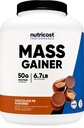 Accost Mass Gainer (Chocolate Peanut Butter Flavor, 6.7 LBS) 50 גרמים של חלבון עבור משרת - non-GMO