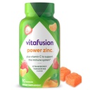 Vitafusion Power Zinc Gummy ויטמינים, Strawberry Tangerine Flavored Immune תמיכה (1), 90 Count