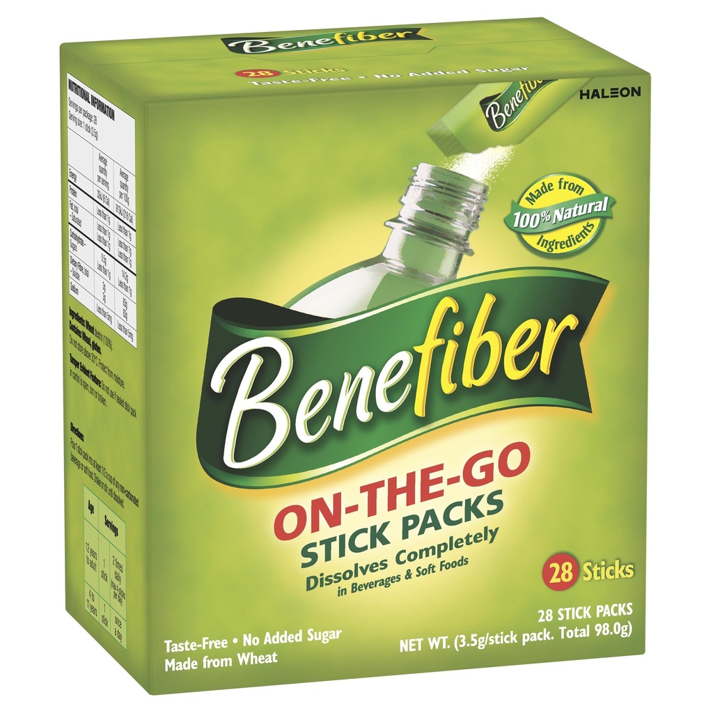 Benefiber Natural Fibre תוסף On- The-Go Stick 28 Pack