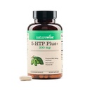 NatureWise 5-HTP 200 מ"ג תוספת של Griffonia Seeds עם Cofactor ויטמין B6 - Mood Support and Natural Sleep Aid for Adults - נדחה ל-Release, טבעוני - 60 Count[2-Month אספקה]