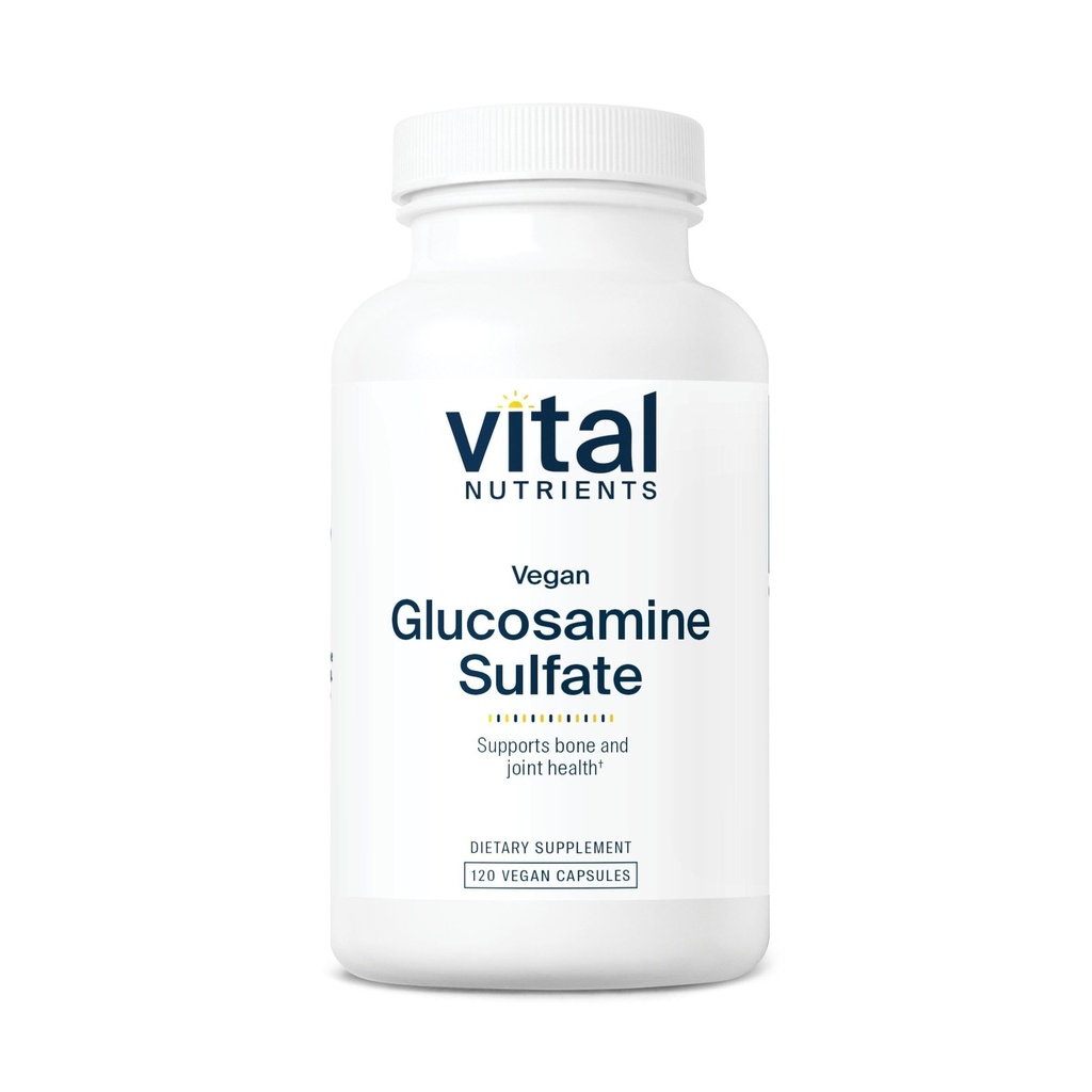 חומרים מזינים טבעיים Glucosamine Sulfate 750 מ"ג | פחמימות בריאה, ניידות, ותוספת תמיכה משותפת | מקור ירקות של Glucosamine | Gluten, Milk, Soy Free | Non-GMO | 60 קפסולות