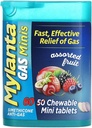 Mylanta Gas Relief Tablets, Gas Minis, Assorted פירות, 60 Count (Pack of 1)