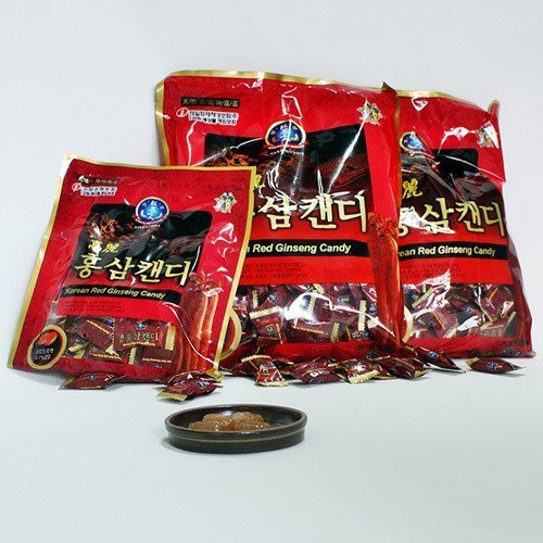 Red Geneseng Candy (200gx3packs) 600g - Strong Red גינזנג טעם. עזרה עם גרון כואב, קלינג, נשימה מרעננים