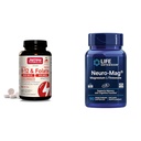 Jarrow Formulas Ultra Power Methyl B-12 5000 mcg & Methyl Folate 800 mcg + P-5-P & Life הרחבה Neuro-mag Magnesium L-reonate, Magnesium L-reonate, Brain Health, Memory & Attention