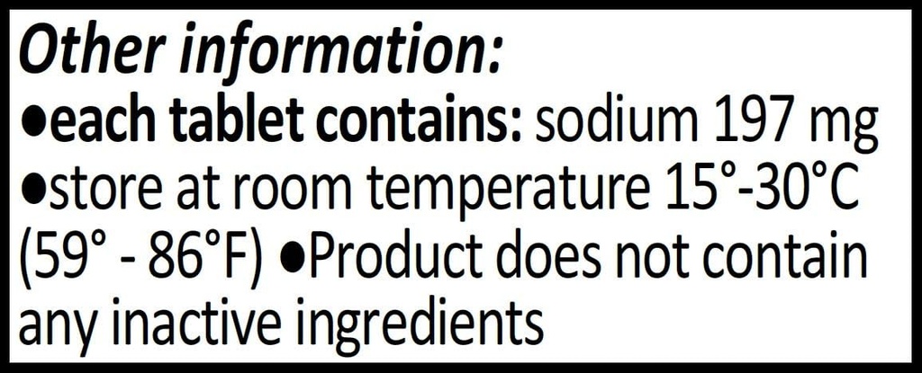 Sodium Chloride Tablet 500 מ"ג (0.5 גרם), USP רגיל טבליות מלח - 200 טבליות על ידי CitraGen תרופות, Inc.