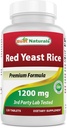 Best Naturals Red Yeast Rice 1200 מ"ג (Non-GMO) 120 טבליות - Non Irradiated, Citrinin Free