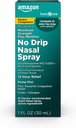 טיפול בסיסי No Drip Severe 12 Hour Nasal Decongestant Pump Mist, Steroid חינם, כוח מקסימלי פלוס Menthol 1 oz (Pack של 1)