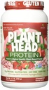 טבעי Genceutic Plant Head חלבונים באופן טבעי פלח הטוב ביותר Tasting Strawberry Raw Vegetarian חלבונים דיאטנית תוספת Gluten Soy חלב GMO חינם - 30 לשרתים (1.8 פאונד)