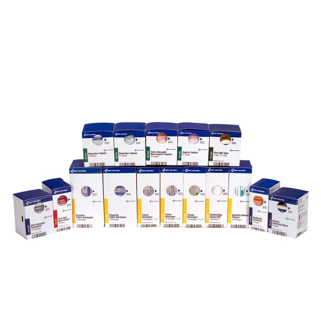 עזרה ראשונה רק 700002 SmartCompliance 50-Person Kit Refill Proplies for Business, Worksite, and Home, 237 Pieces