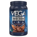 חלבון וגה + Creatine - 30g צמחי מבוסס חלבון, שוקולד, 13 משרתים, 3g Creatine, 5g BCAAs, טבעוני, Keto, Gluten חינם, חלב, נמוך Carb, עבור צמיחה שרירים ותיקון, לשתות לערבב, 23.4oz, 23.4oz