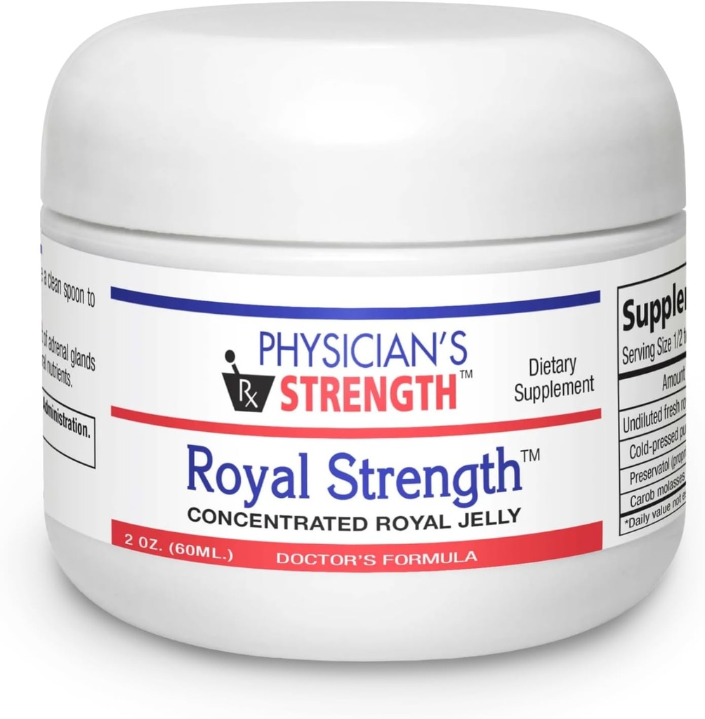 הכוח המלכותי של פיסיקאי - 60 מ"ל - Fresh Royal Jelly with אוסטרי Pumpkin Seed Oil - אנרגיה ותמיכה Adrenal