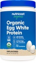 אבקת חלבון אורגני ביצה לבנה 8oz (Unflavored) - 15 גרמים חלבון Per Serve, GMO-Free, Gluten Free