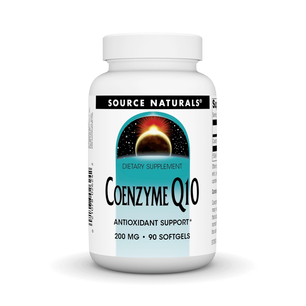 מקור Naturals Coenzyme Q10, Antioxidant Support *, for Heart, Brain, Immunity ו- Liver Support, 200 מ"ג - 90 Softgels