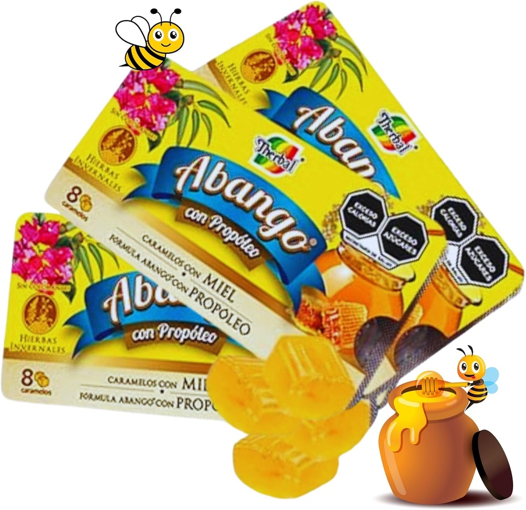 Abango & Propolis Cough Drop Trays - 8 באופן אישי Wrapped Drops כל - חורף צמחי בלנדר, טעים פלבדור (3 Pack) - Dulces para la toS con Abango & Proleo - תוספת תוספת תוספת תוספת תוספת תוספת תוספת תוספת