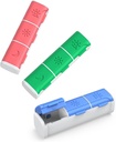 גלולת גלולות 3 פעמים ביום, (3 Pack) Small Pill Box, Daily Pill מארגנת, Moisture Proof Travel Pill Case for Pocket Purse, Portable Medicine Box to Hold ויטמינים, שמן דגים, תוספים