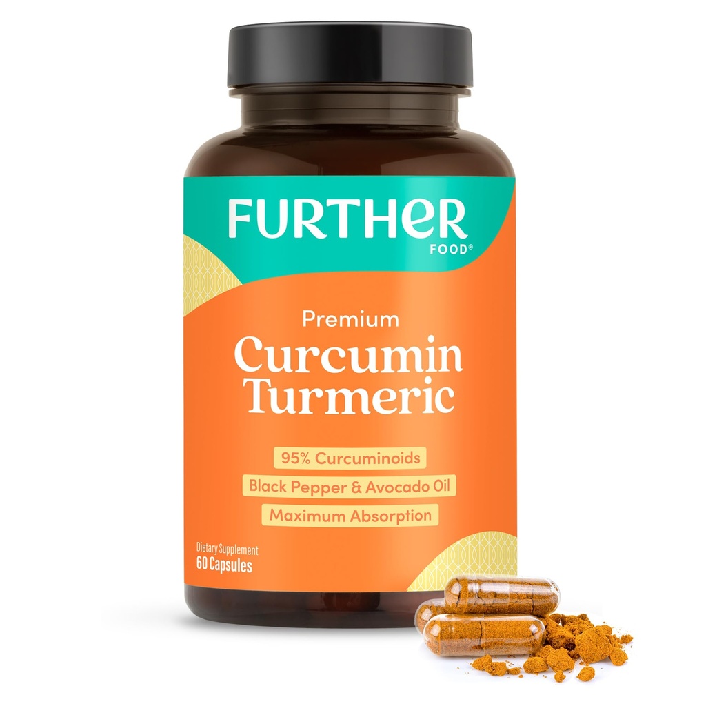 מזון נוסף Premium Curcumin Turmeric, כוח מקסימלי, 500 מ"ג, 60 קפסולות