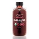 Kiva Organic Black Seed Oil - Ultra High 3X Thymoquinone (TQ), Cold-Pressed, 100% טורקי Nigella Sativa שמן, All-Natural non-GMO - תוספת טבעונית, 8 oz (235 מ"ל) זכוכית בקבוק זכוכית