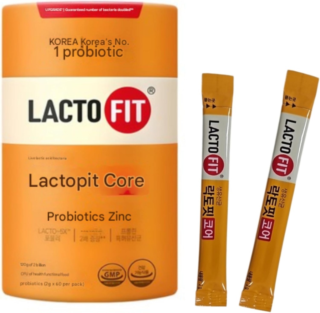 Lacto-Fit Probiotics Core 60 Sticks, 락토핏 Lactofit אבקת Chong-Kun-Dang CKD